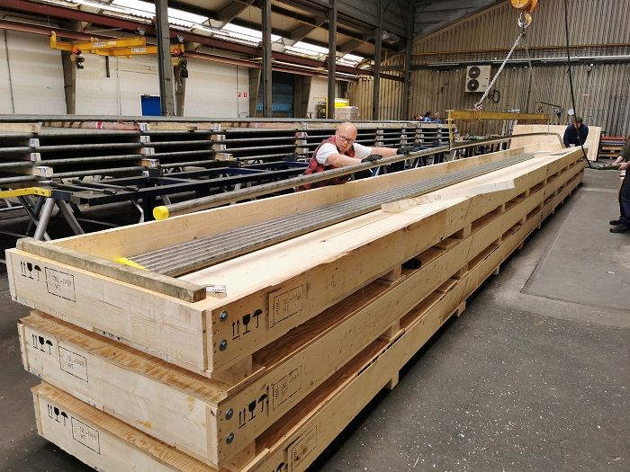 Logistieke voorbereiding voor onze klant.